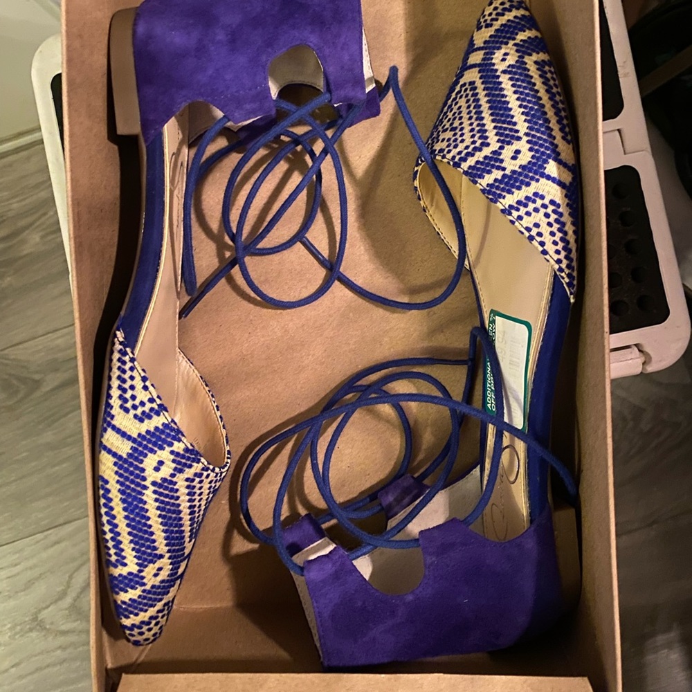 Jessica Simpson Zeena Blue/Indigo Flats